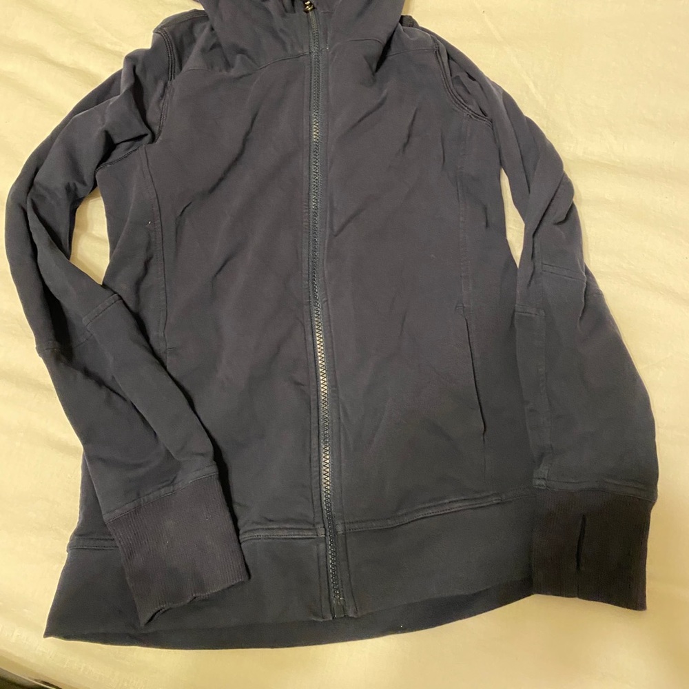 Lululemon navy blue zip up hoodie - size 2